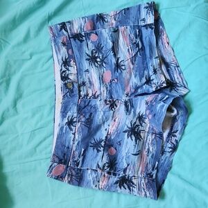 J.crew palm tree/beach scene shorts